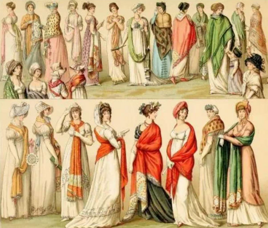 Across time and space: What is the brief fashion history of a silk scarf?