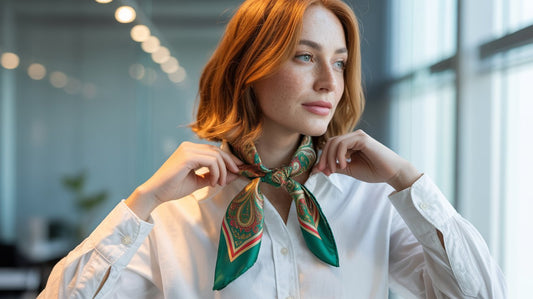 How to Wear a Small Square Scarf?