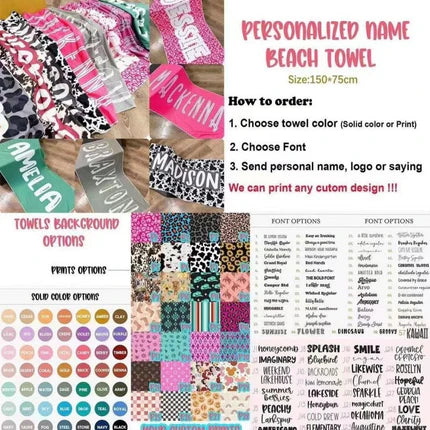 How do you print on a beach towel?