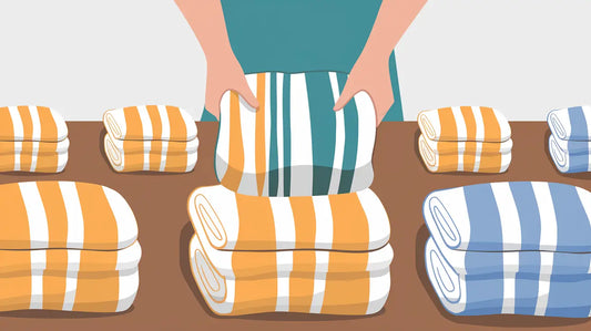 How do you fold beach towels for travel?