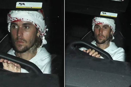 Justin Bieber wearing keffiyeh. He want to convey a political message?