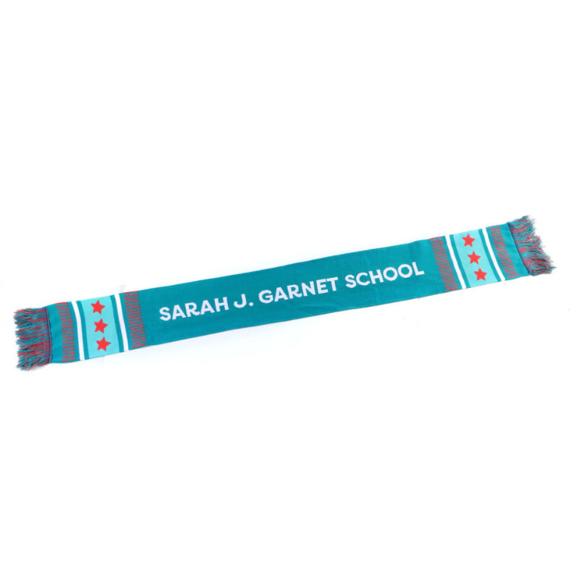 Custom Fan Scarf Football Rugby Scarf +Hat Knitted Jacquard Acrylic