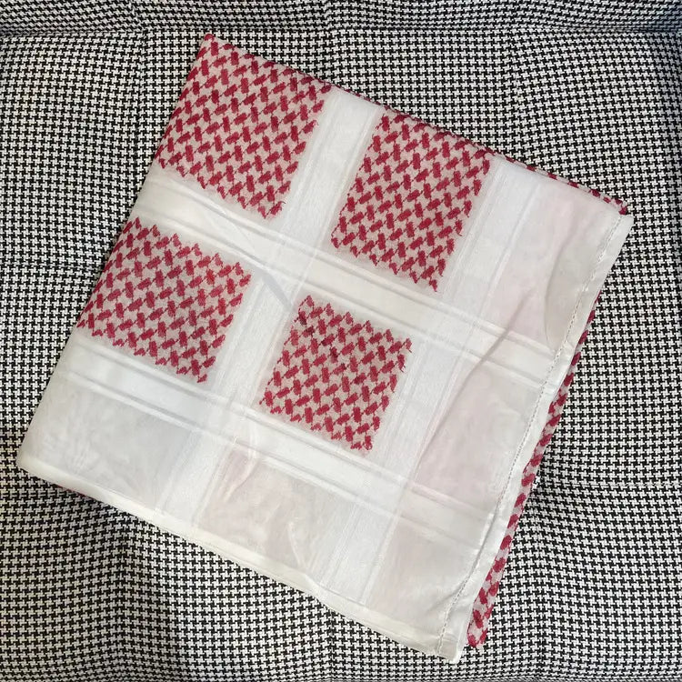 shemagh red white