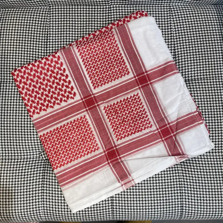red and white shemagh