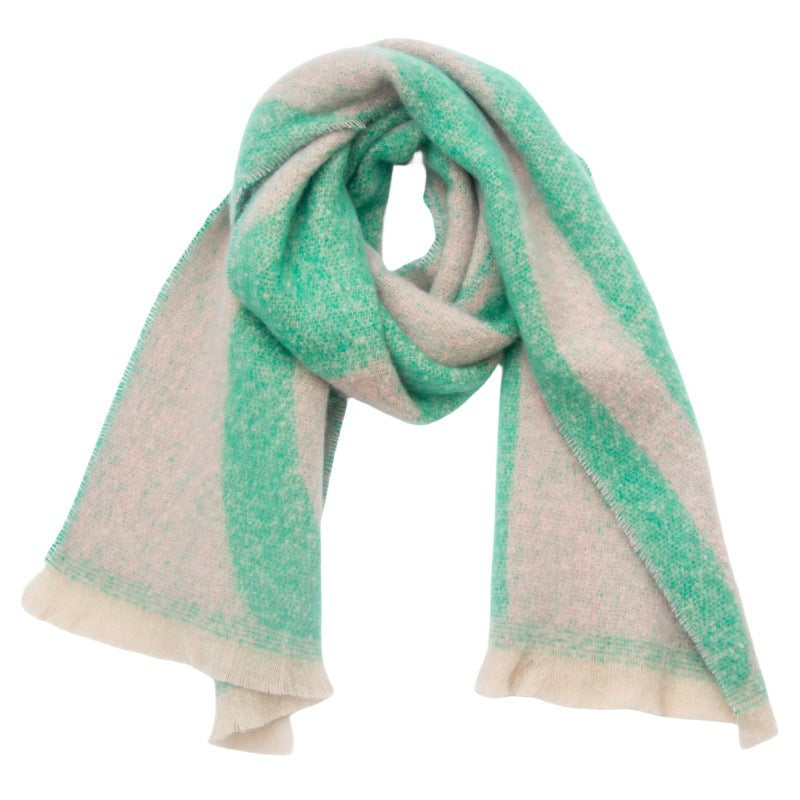 Womens Reversible Blanket Scarf
