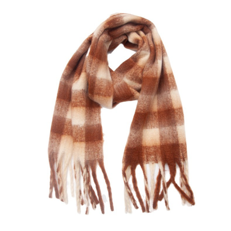 Soft Large Cashmere Wool Winter Warm Blanket Women