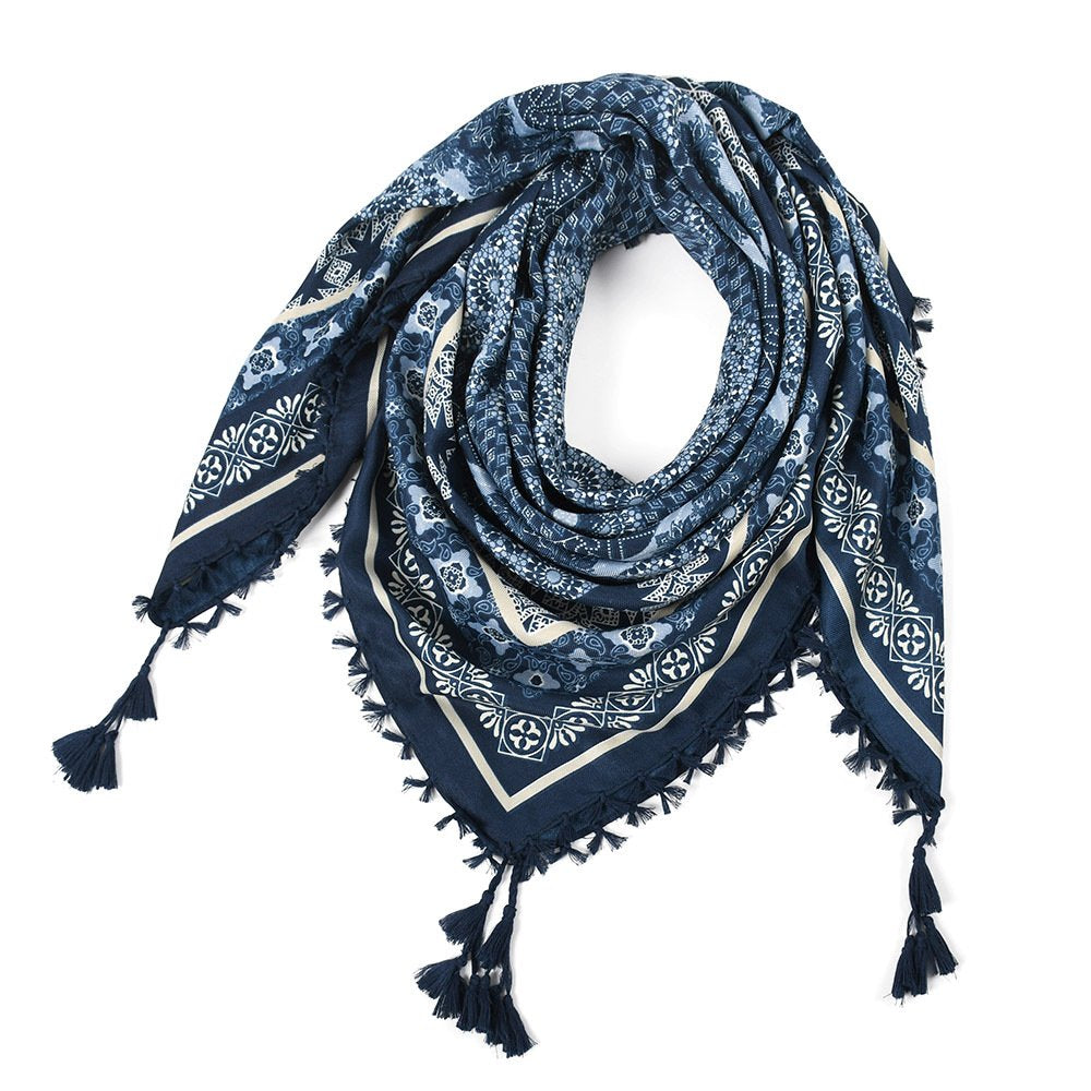 blue scarf womens