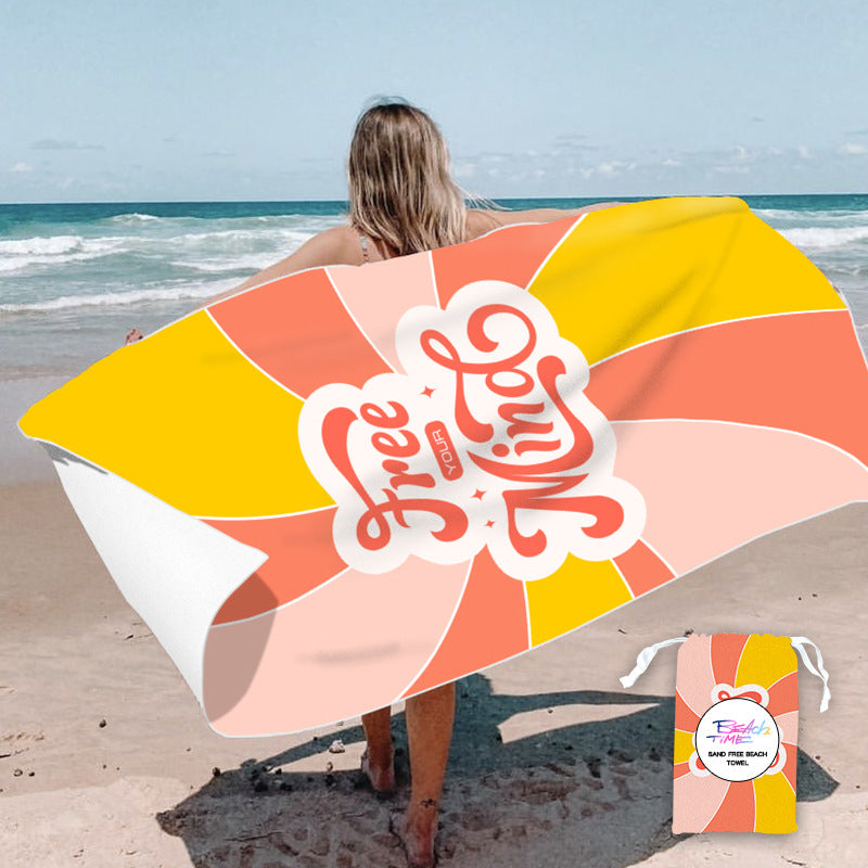 custom printed beach towel
