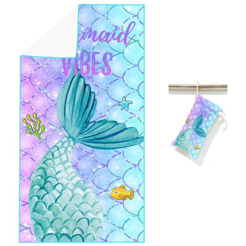 custom printed beach towel