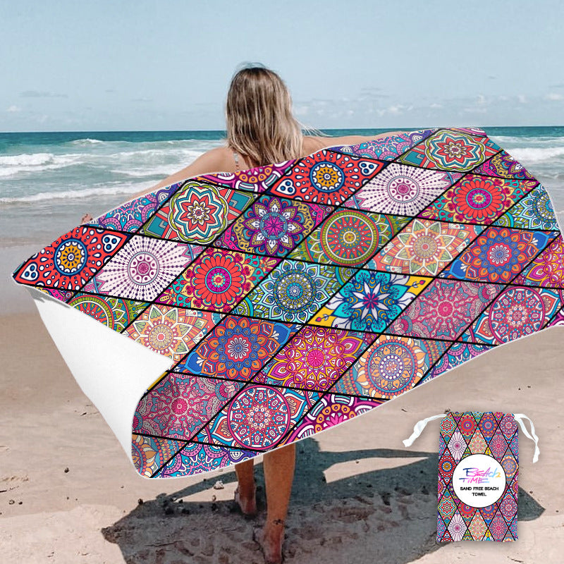 custom printed beach towel
