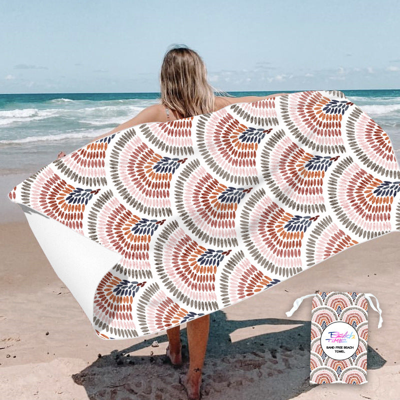 custom printed beach towel