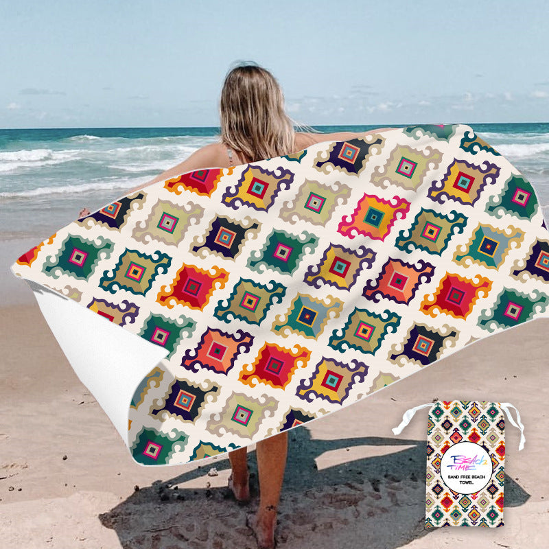 custom printed beach towel