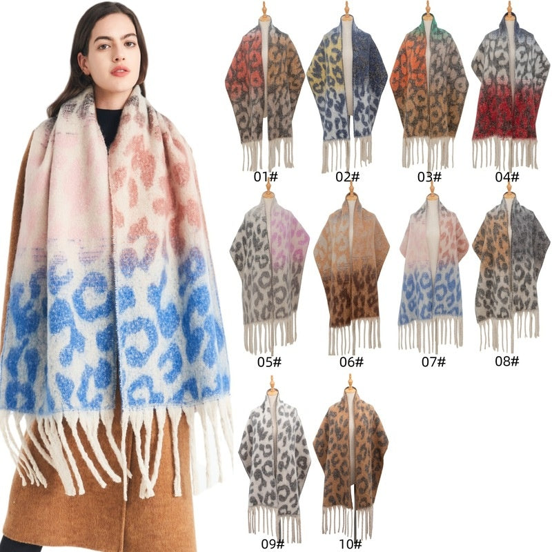 Women's Fashion Vintage Leopard Jacquard