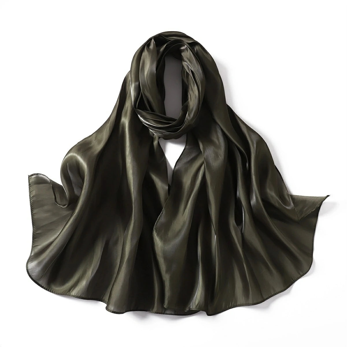 Bulk Premium High Luster Satin Hijab Plain Lightweight Evening Wraps W –  Rose scarves & shawls