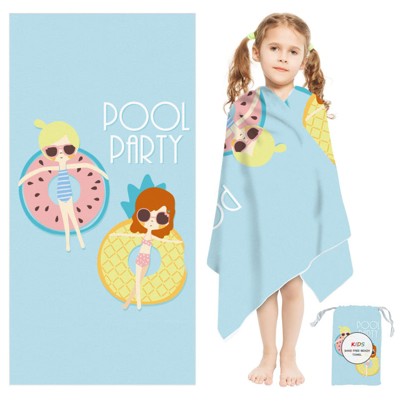 kids personalized beach towel