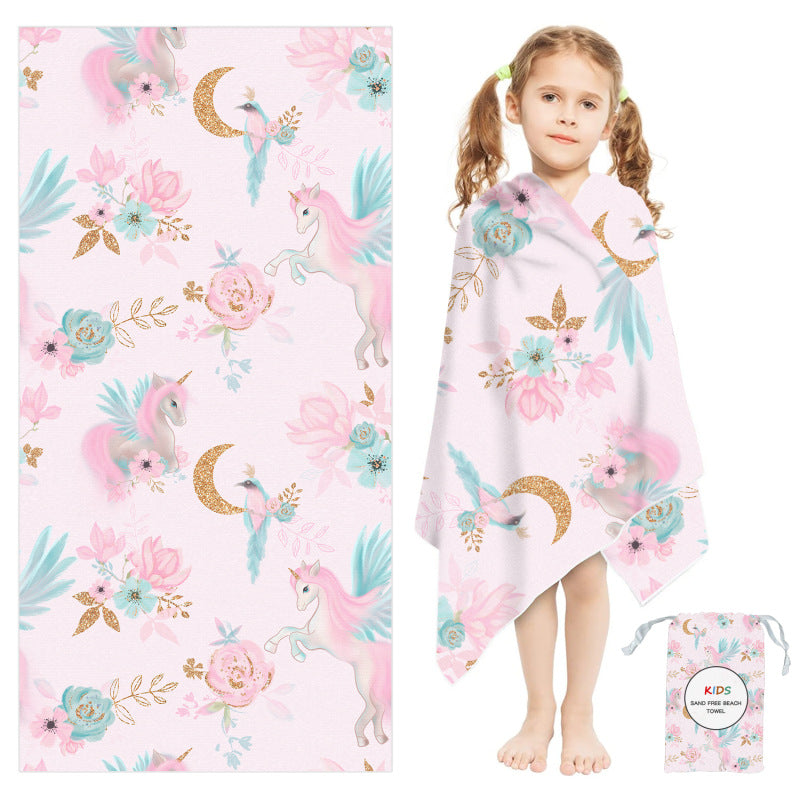 personalized kids beach towels