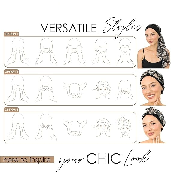 Hair Loss Scarf Headwrap Cover Hat Turban Covering Wrap