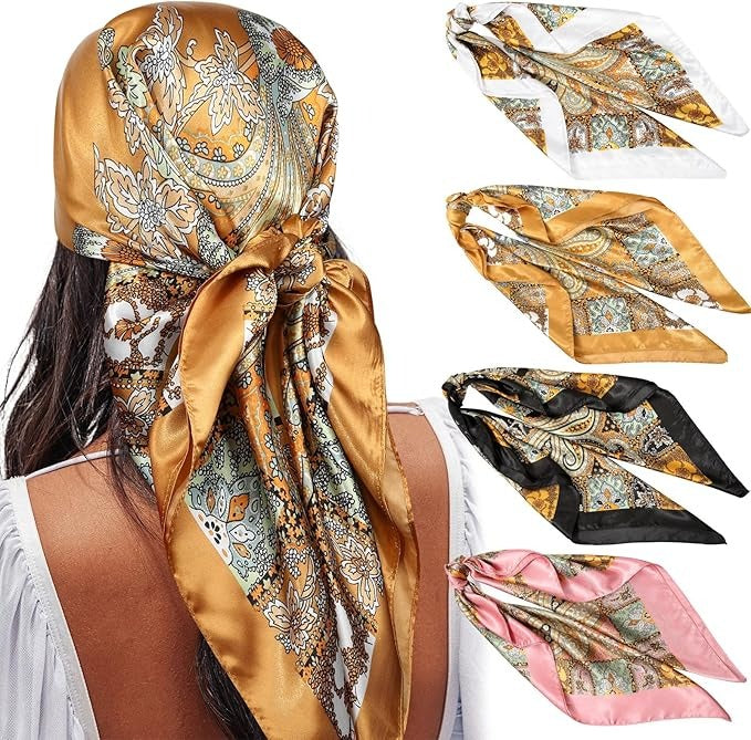 Scalp sun protection scarf
