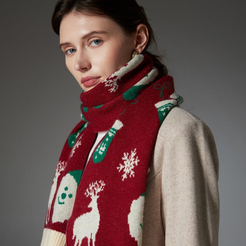 soft thick neck scarf