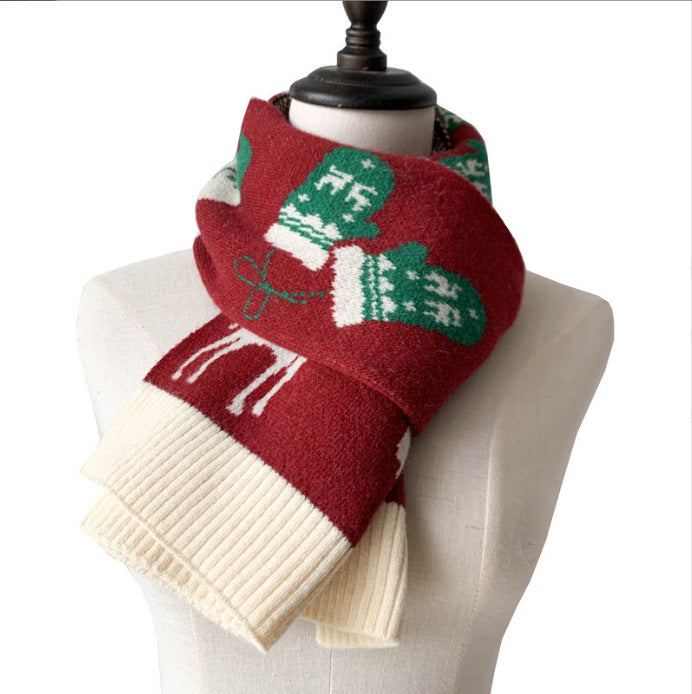 thick and soft winter scarf