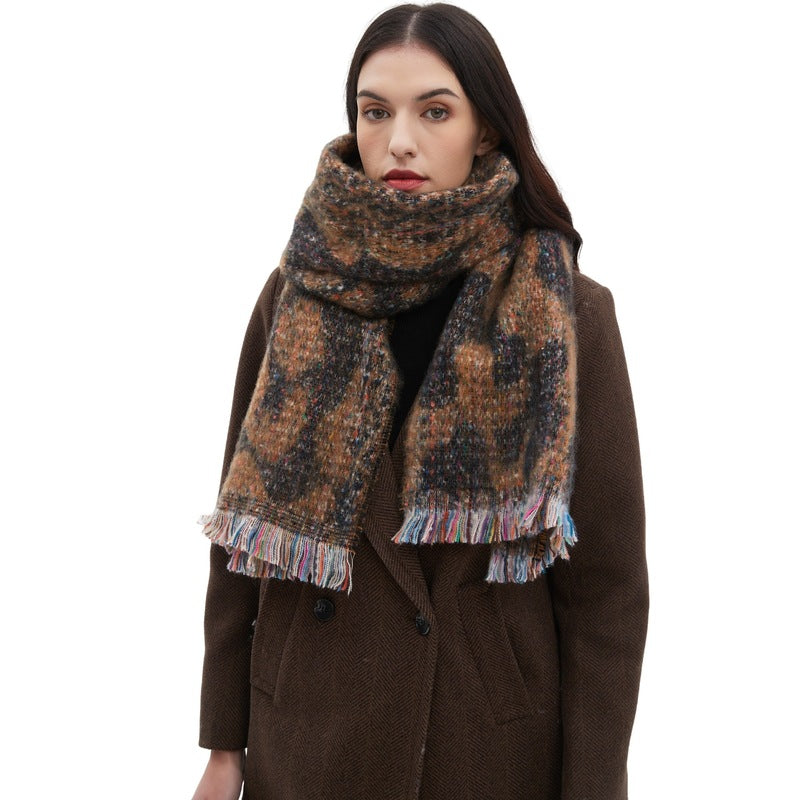 soft thick neck scarf