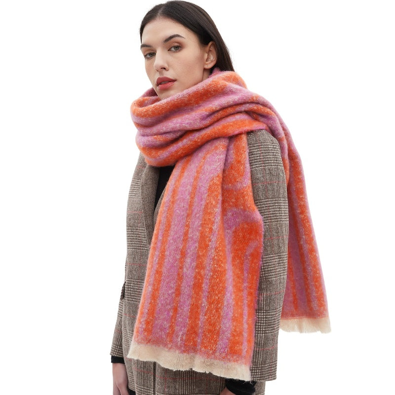 Winter Thick Women Scarf Colorful