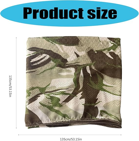 Cotton Camouflage Jungle Camouflage Scarf - Outdoor Desert Military Fans Shemagh OBM