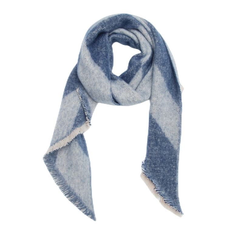 Diamond navy scarf