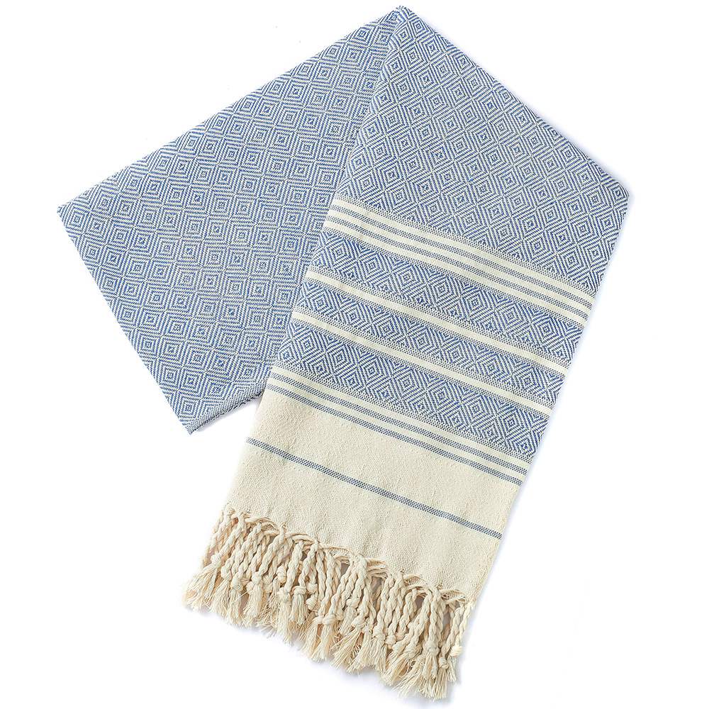 blue diamond turkish towels