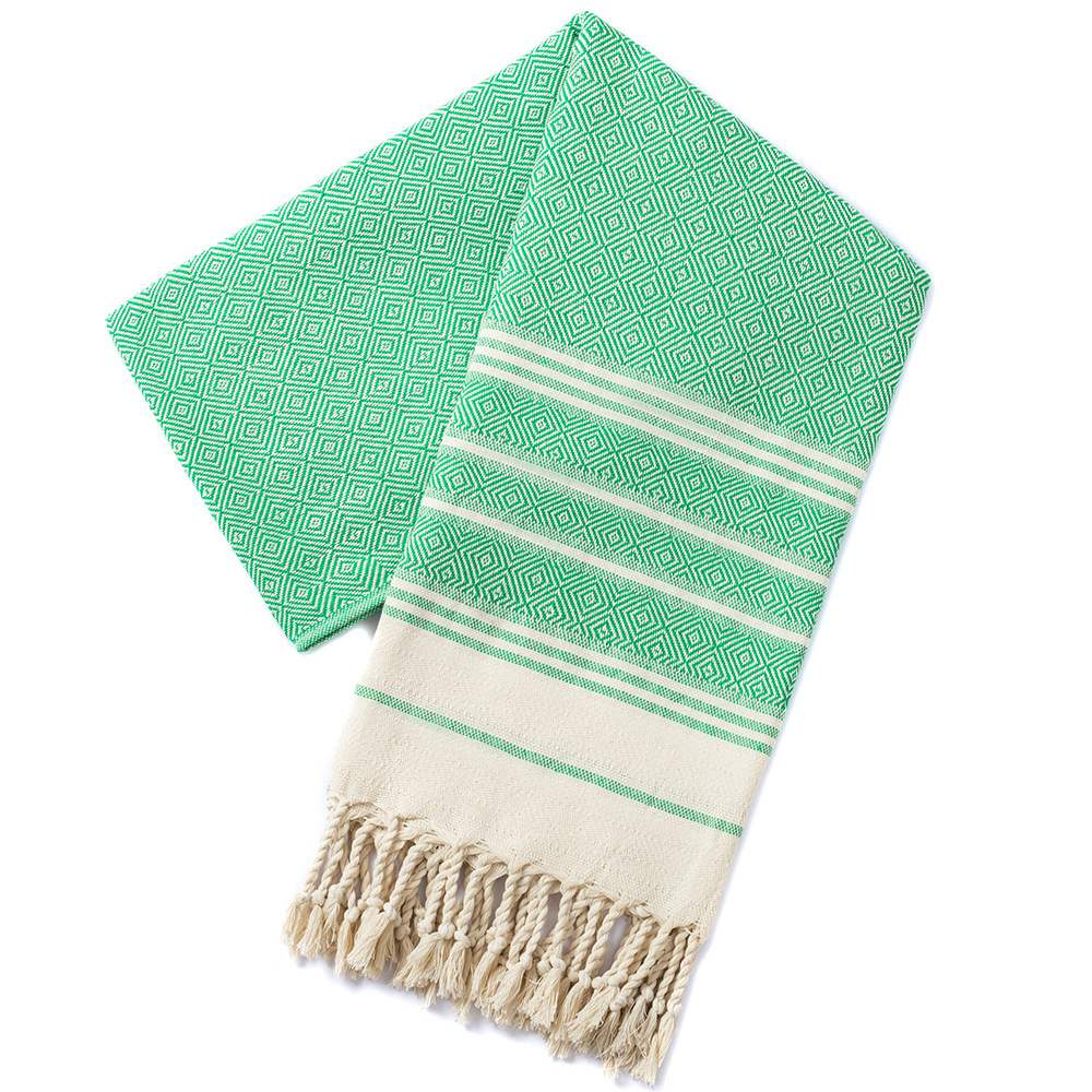 green diamond turkish towel