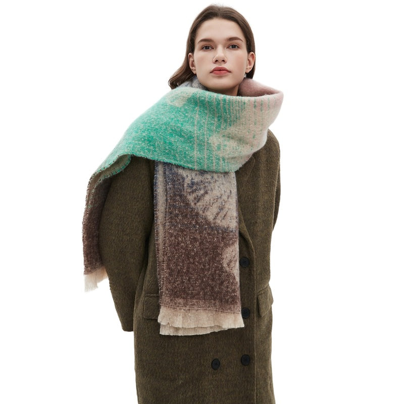 Soft Fall Winter Thick Shawl Scarves
