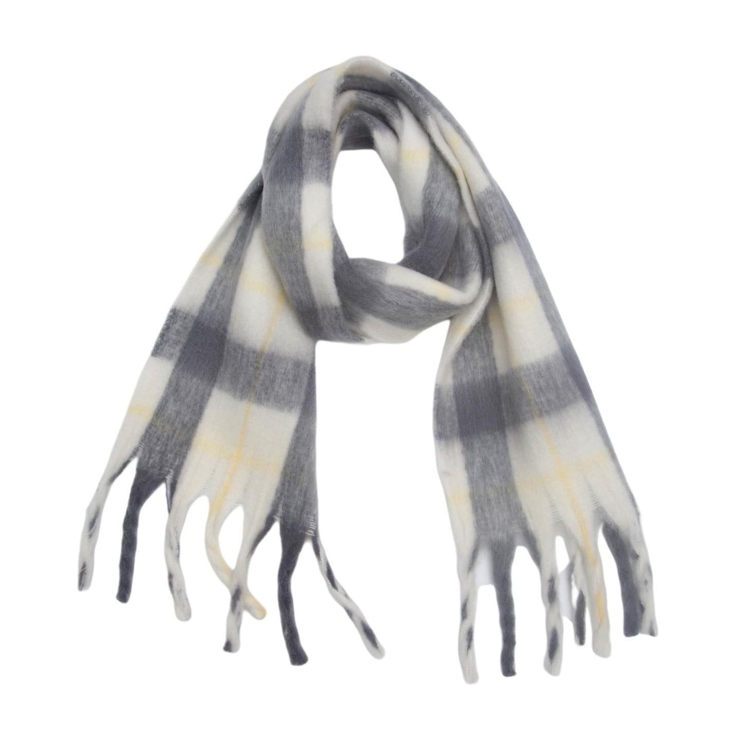 Womens Scarf Winter Big Colorful Checked Thick