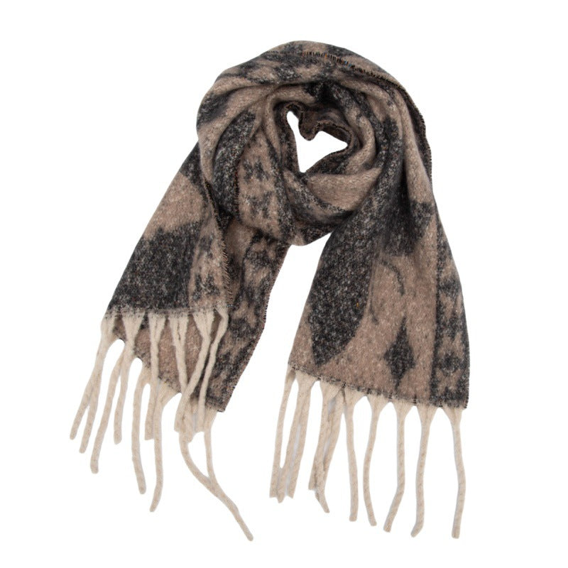 thick and soft winter scarf
