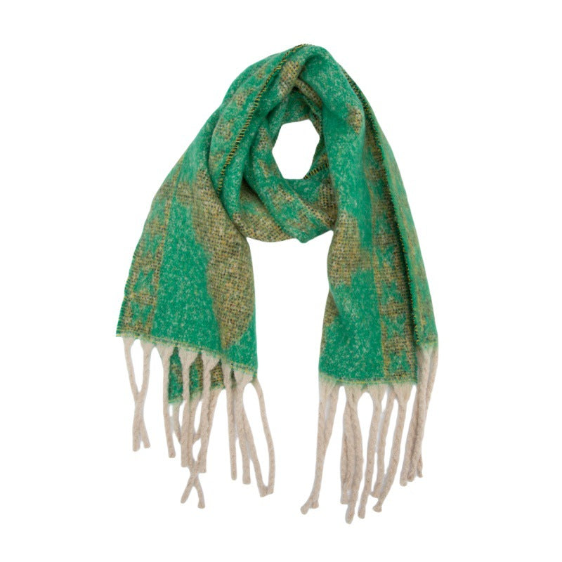 soft thick neck scarf