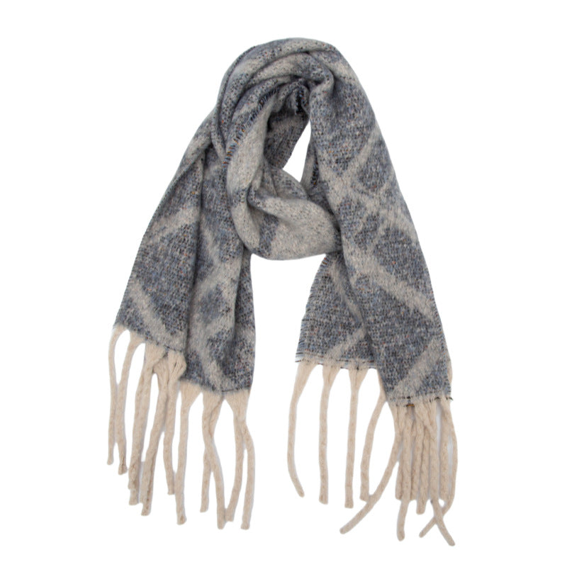 large plaid scarf