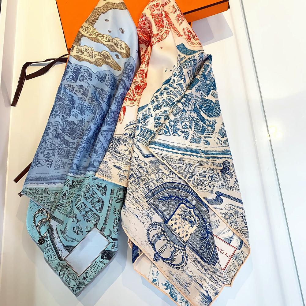 Horse square scarf