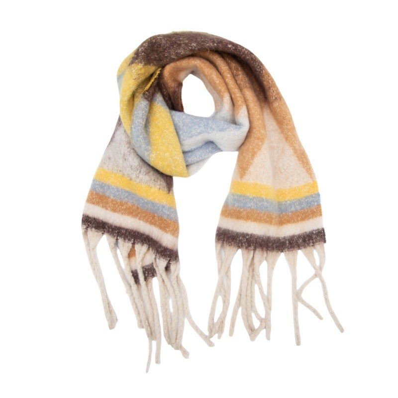 thick and soft winter scarf