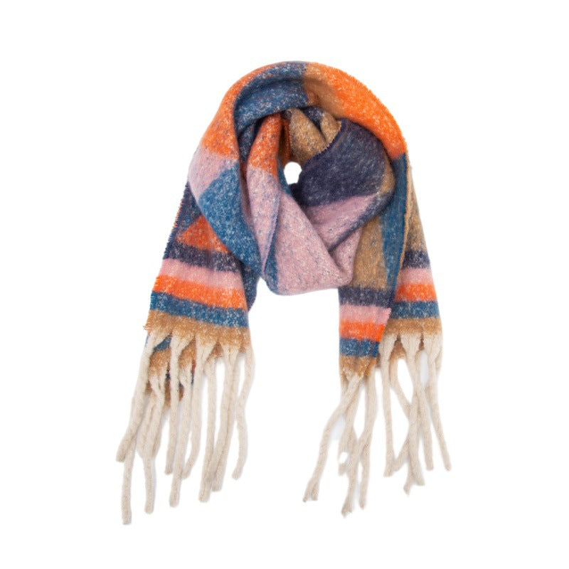 Womens Winter Scarf Fashion Plaid Scarfs