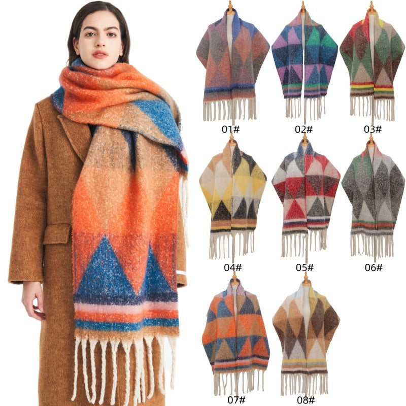 soft thick neck scarf