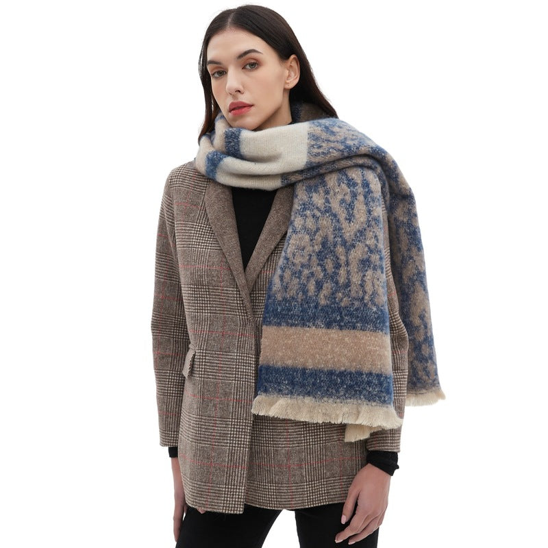 Fashion Design Color Thick Scarf