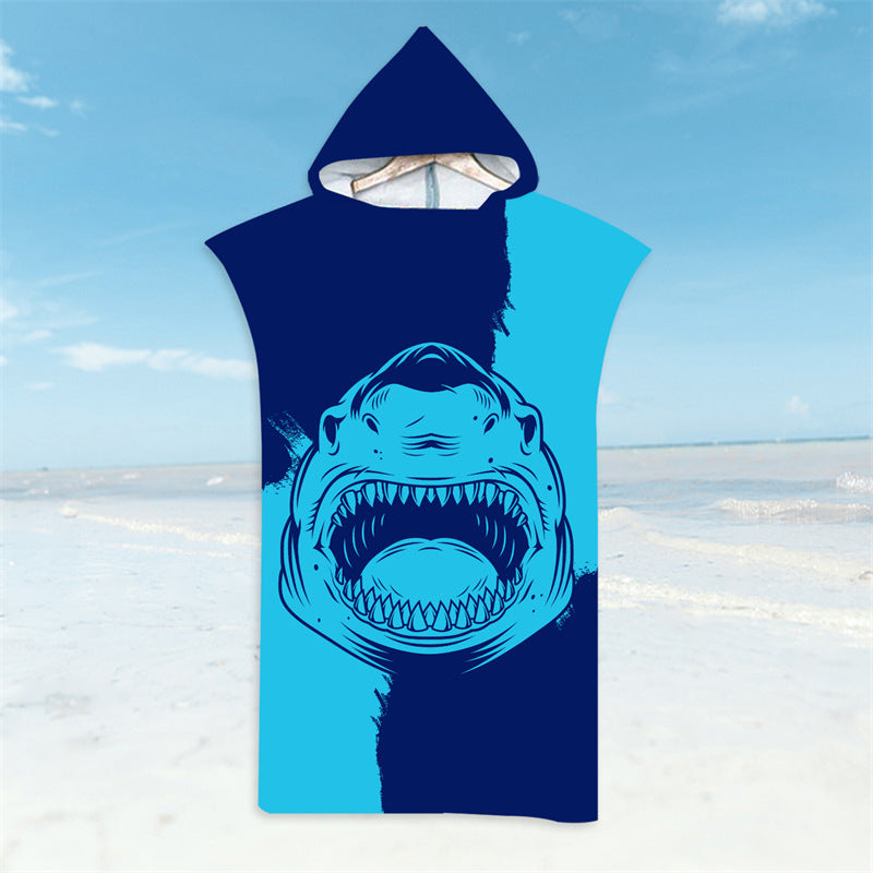 hooded beach poncho towel