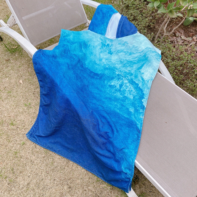 beach changing towel with hood