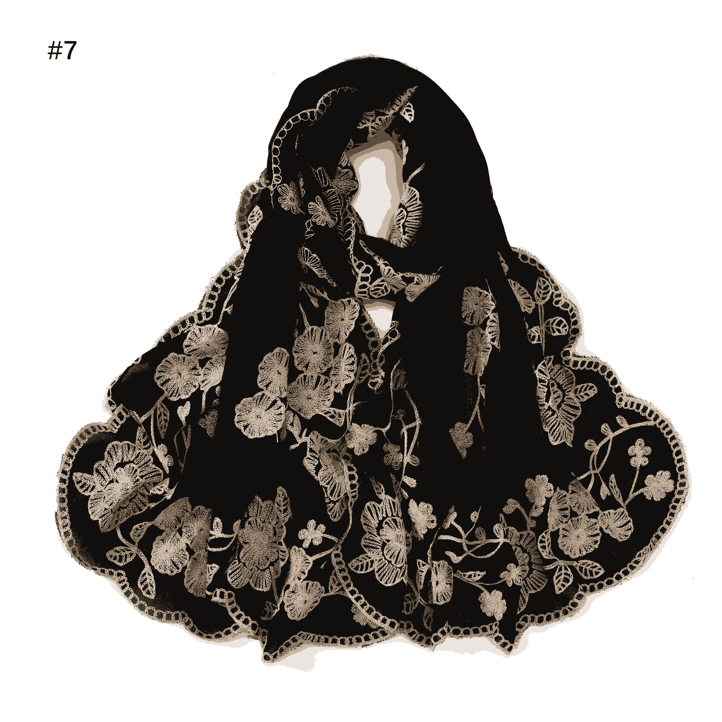womens scarf black