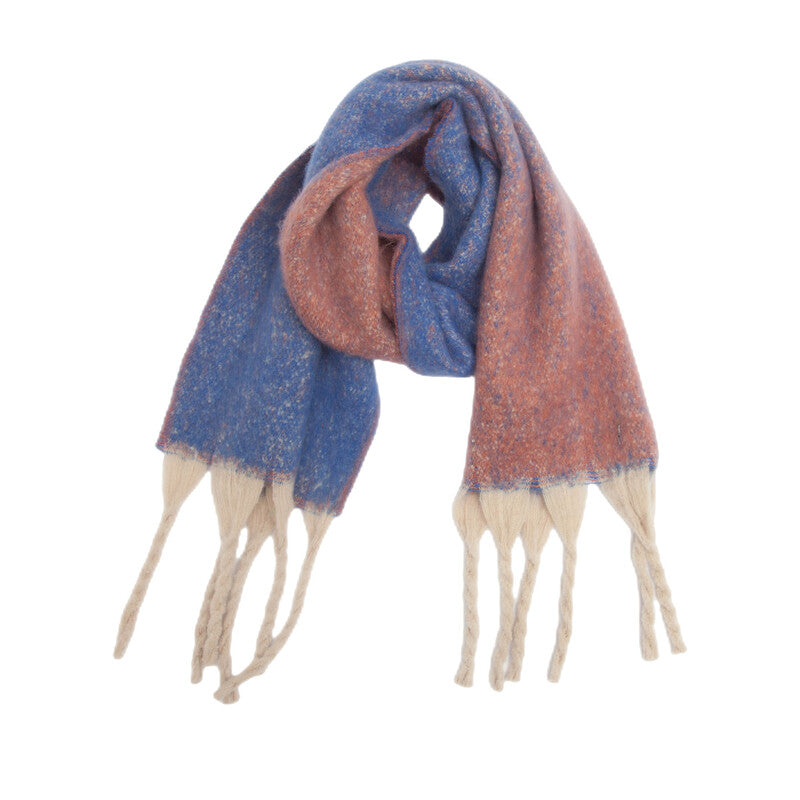 warm chunky knit scarf