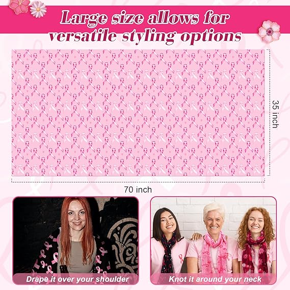 Lightweight Breast Cancer Shawl