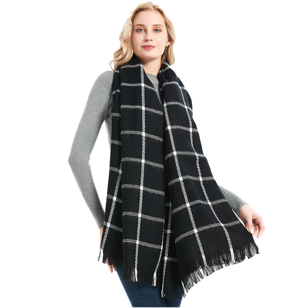large plaid scarf
