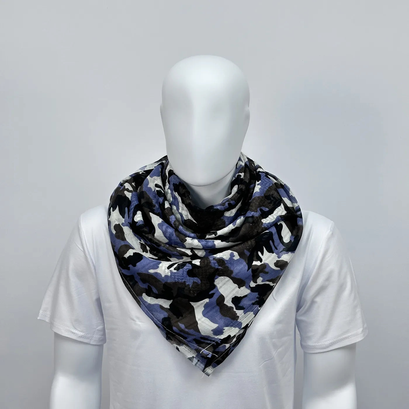 Printed camouflage neck scarf