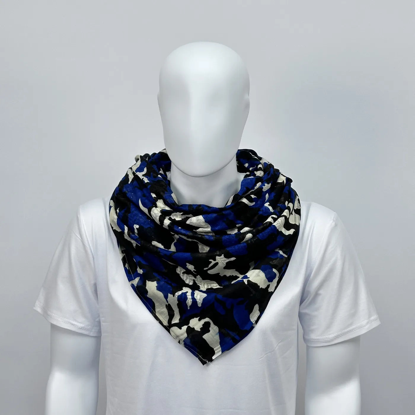 Printed camouflage neck scarf