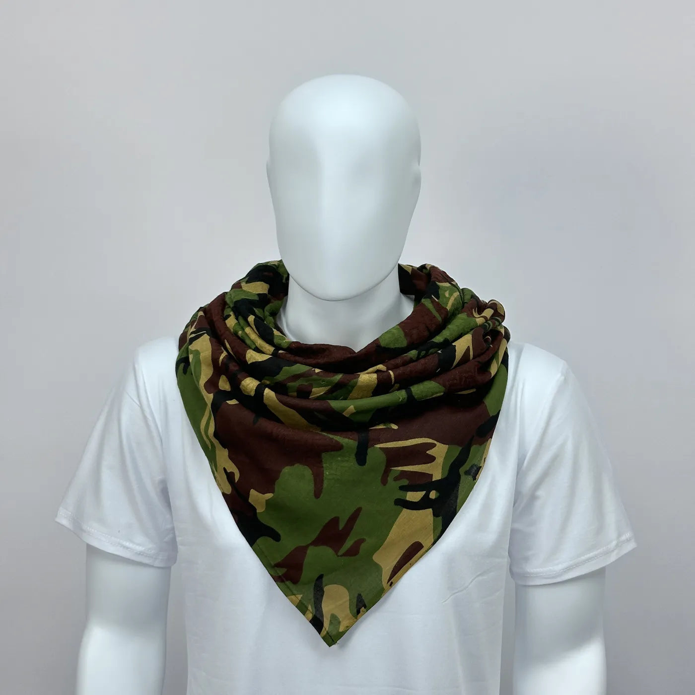 cotton Printed camouflage neck scarf