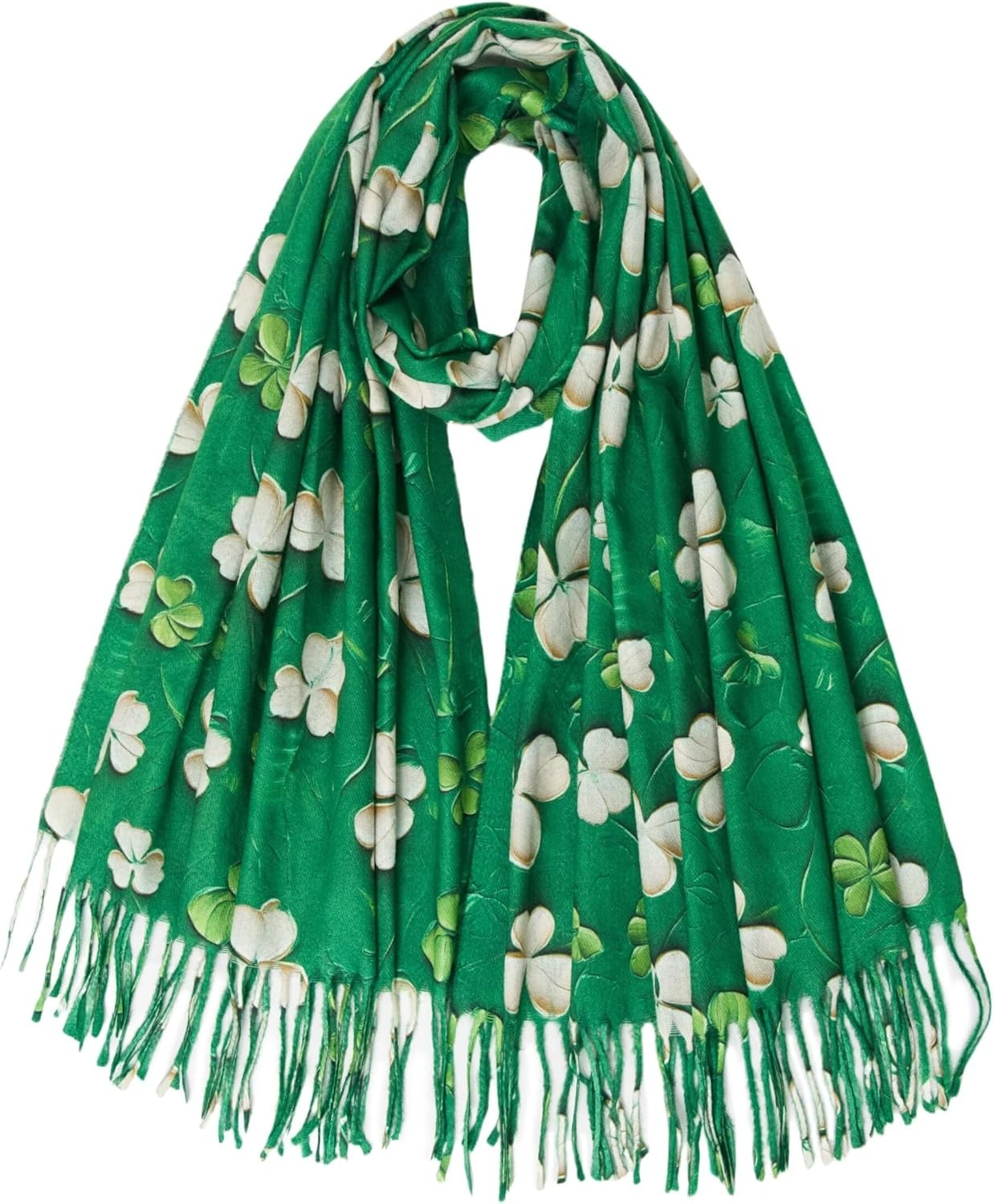 Reversible Soft Cashmere Feel Scarf - Large Shawl Wrap Double-side Art Print OEM